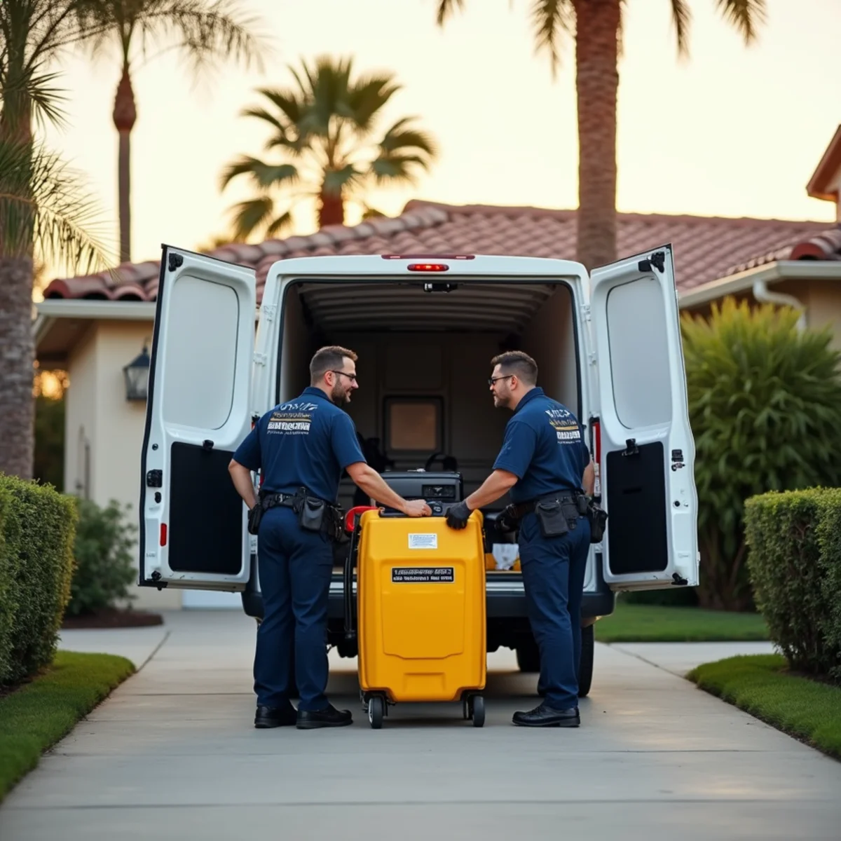 Water Damage Buena Park team and branded response vehicle