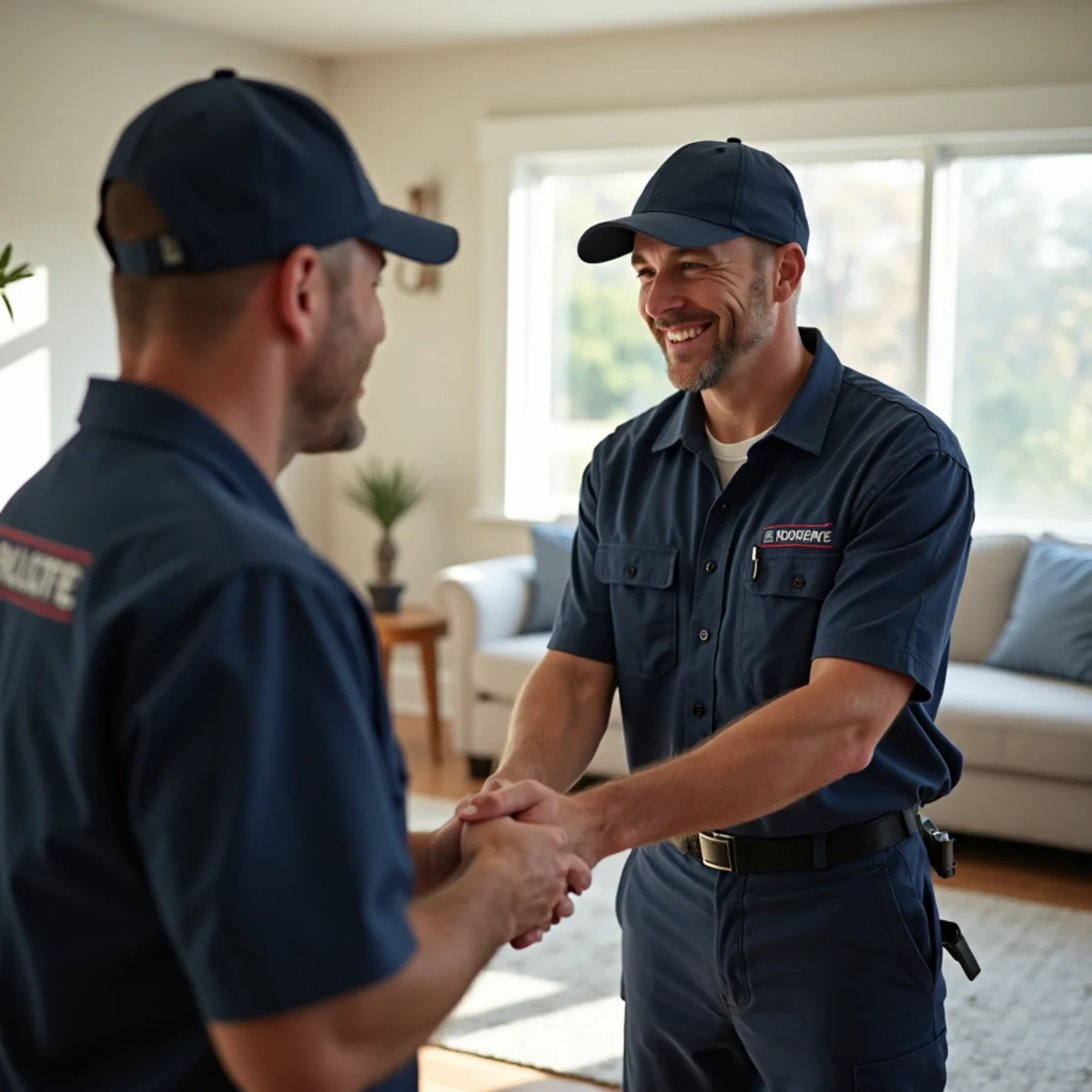 Happy Buena Park homeowners after water damage restoration