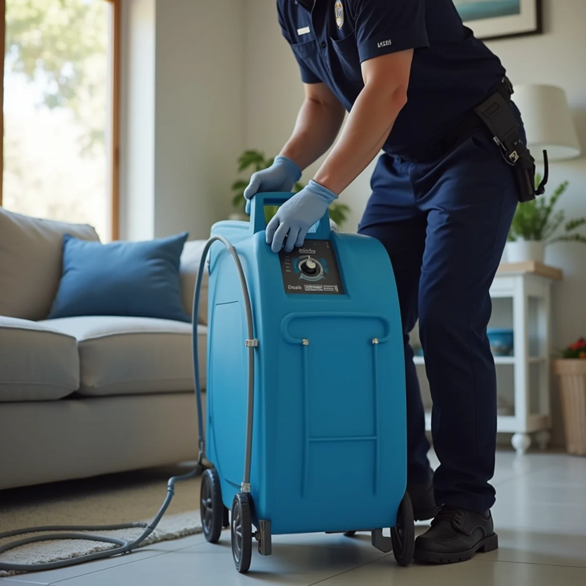 Odor Removal & Deodorization in a Buena Park home — IICRC-certified technician at work