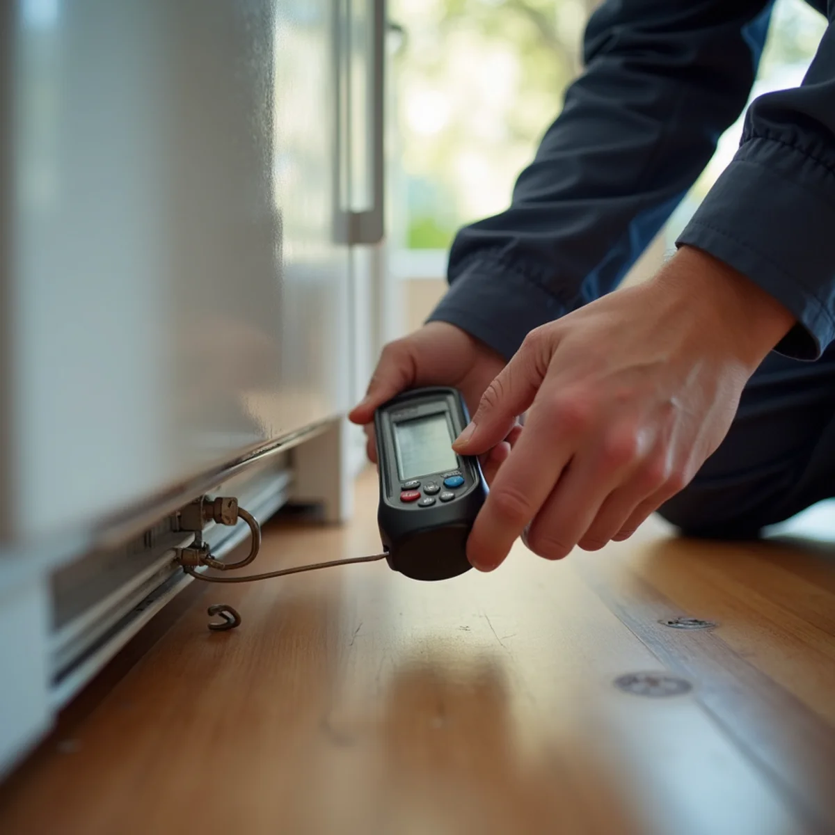 Refrigerator / Ice Maker Line Leak in a Buena Park home — IICRC-certified technician at work
