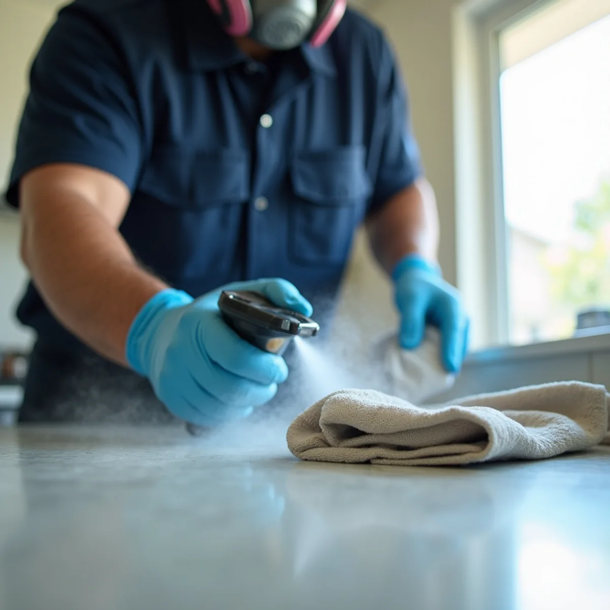 Sanitization & Disinfection in a Buena Park home — IICRC-certified technician at work